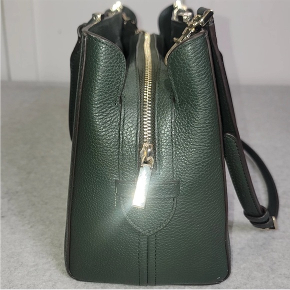 Kate Spade New York Leila Medium Triple Compartment Satchel Emerald Green-NWOT! - Picture 8 of 11
